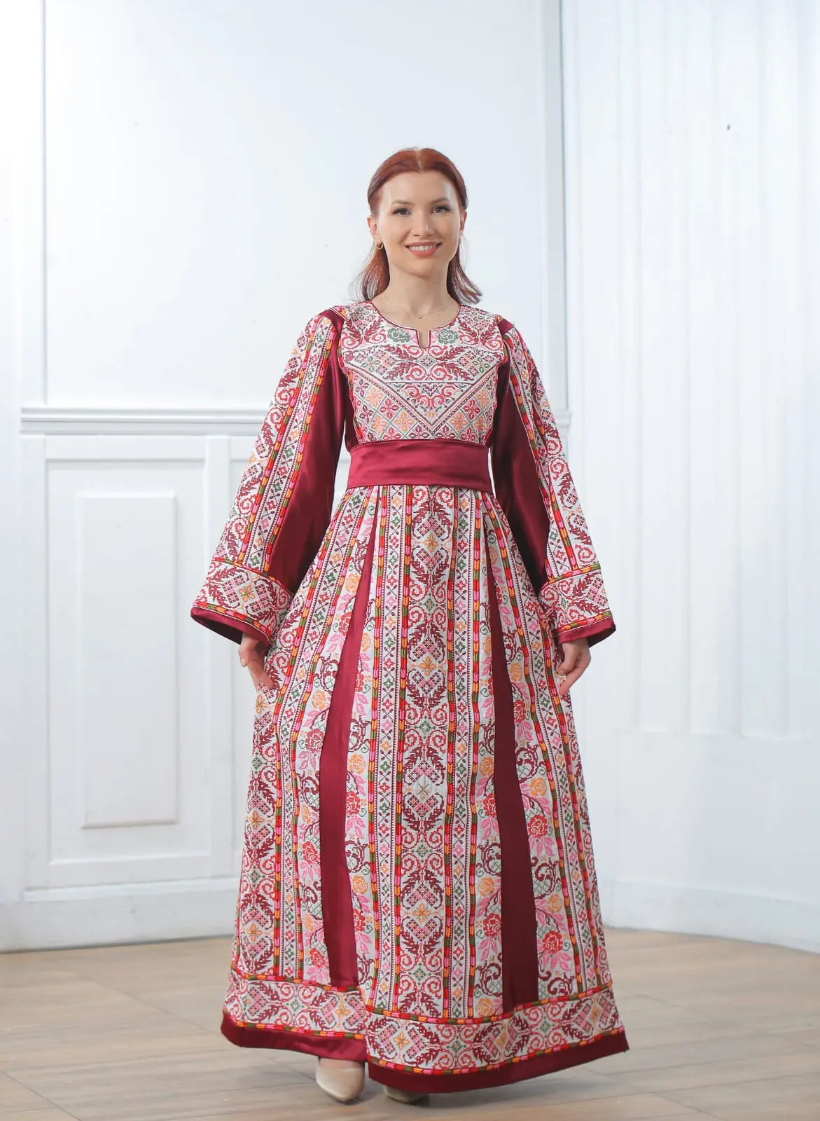 Crystal Of Jenin 2 - High Quality Traditional Embroidered Palestinian Thobe - JPK Traditions