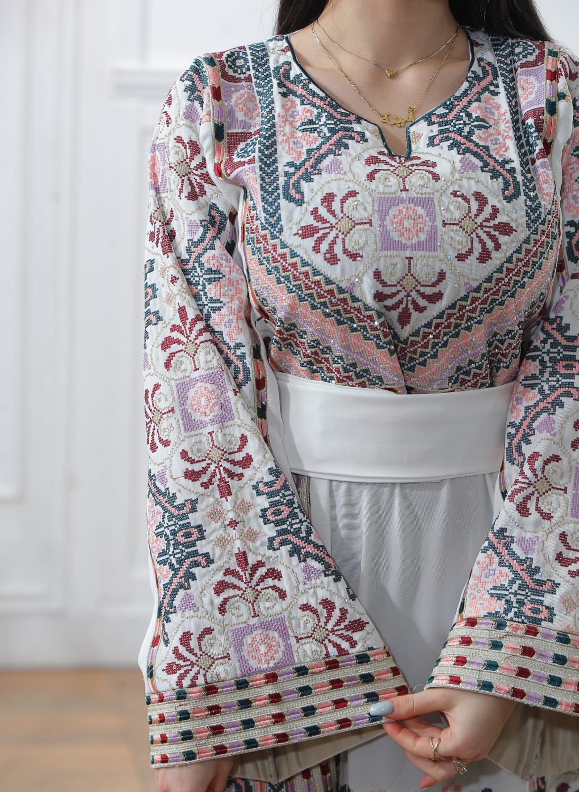 Gloss Of Safad - Elegant Embroidered Palestinian Thobe