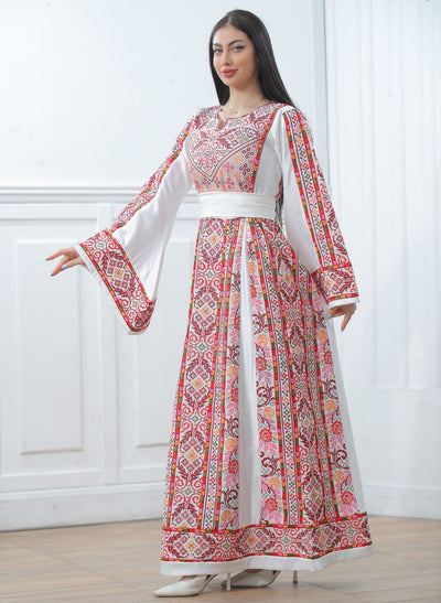 Crystal Of Jenin - High Quality Traditional Embroidered Palestinian Thobe