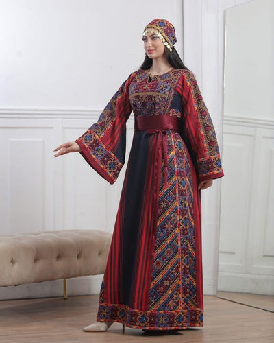 New Majdalawi - High Quality Traditional Embroidered Palestinian Thobe