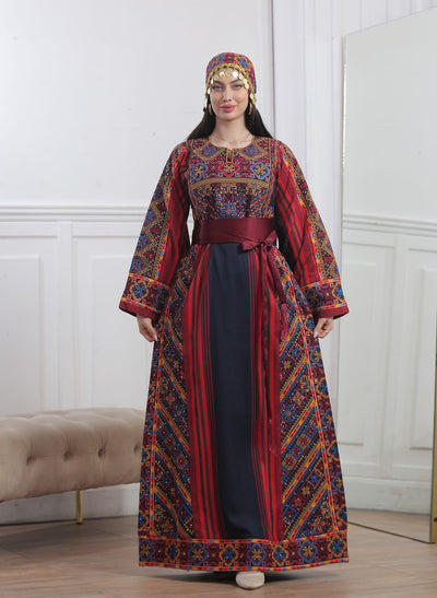 New Majdalawi - High Quality Traditional Embroidered Palestinian Thobe
