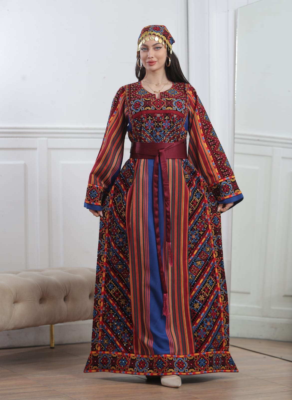 New Majdalawi - High Quality Traditional Embroidered Palestinian Thobe