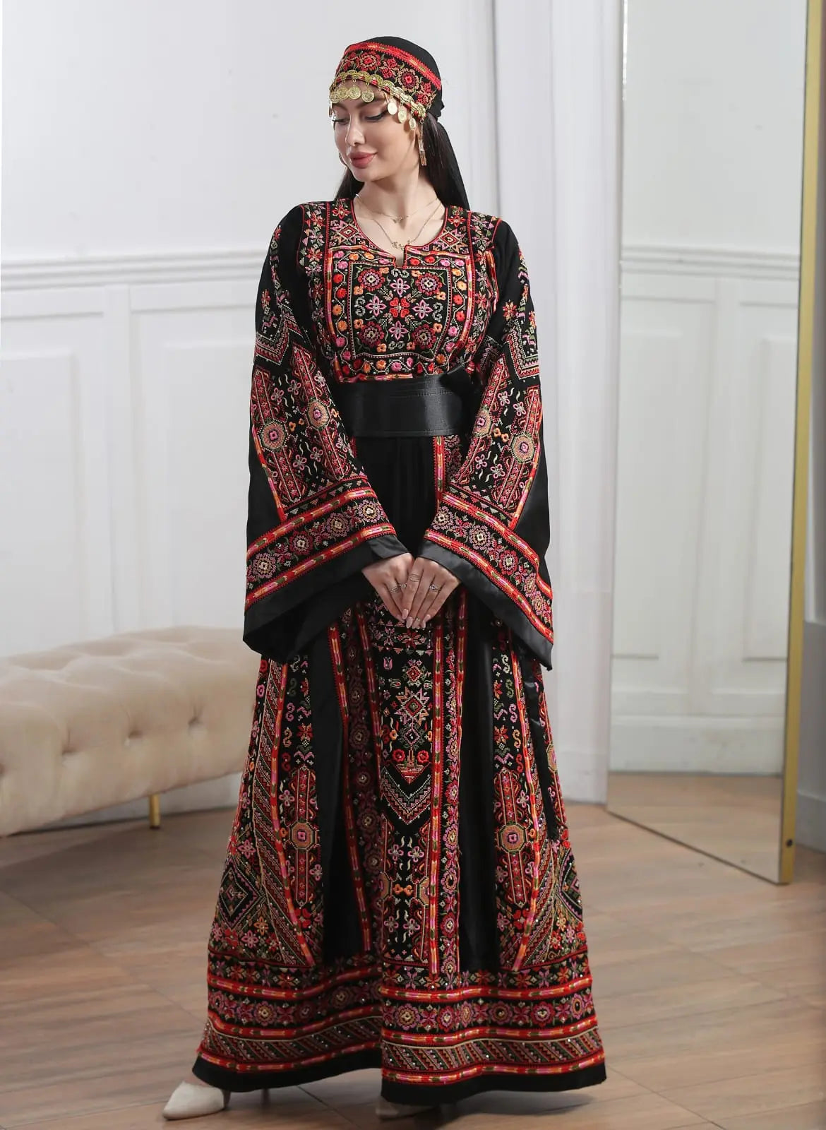 Ray Of Ramallah - High Quality Traditional Embroidered Palestinian Thobe - JPK Traditions