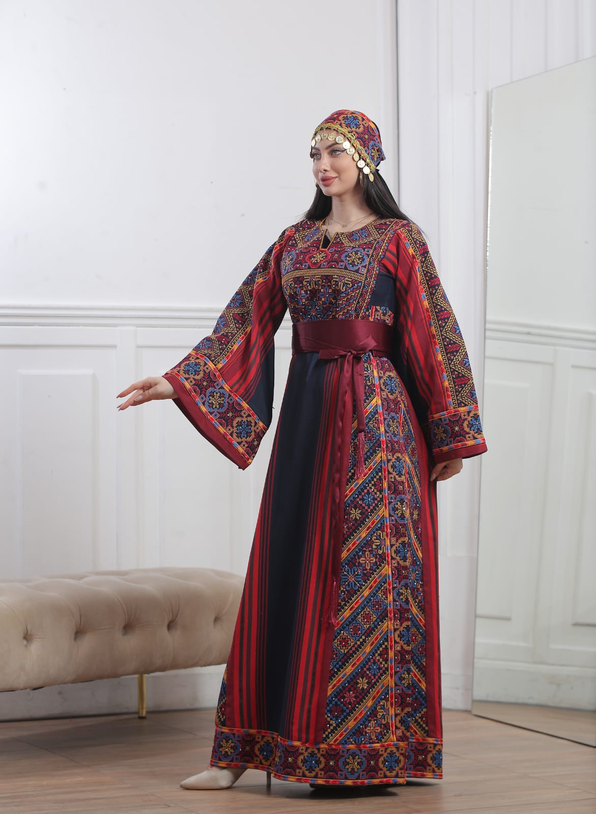 New Majdalawi - High Quality Traditional Embroidered Palestinian Thobe