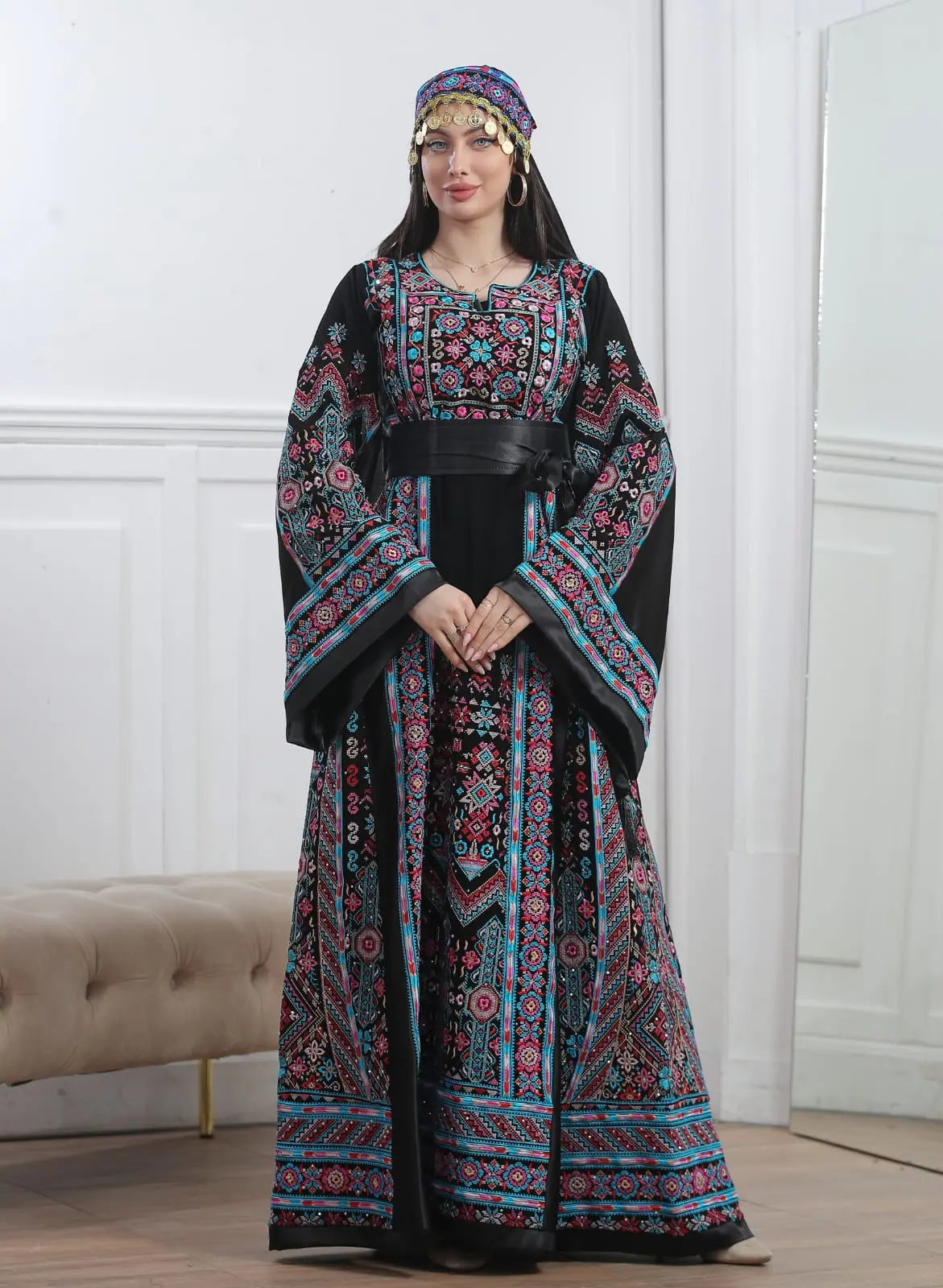 Ray Of Ramallah - High Quality Traditional Embroidered Palestinian Thobe - JPK Traditions