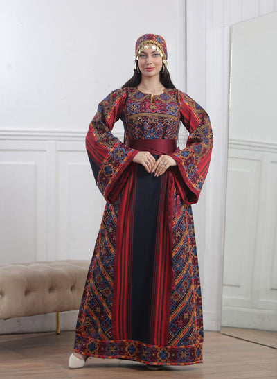 New Majdalawi - High Quality Traditional Embroidered Palestinian Thobe
