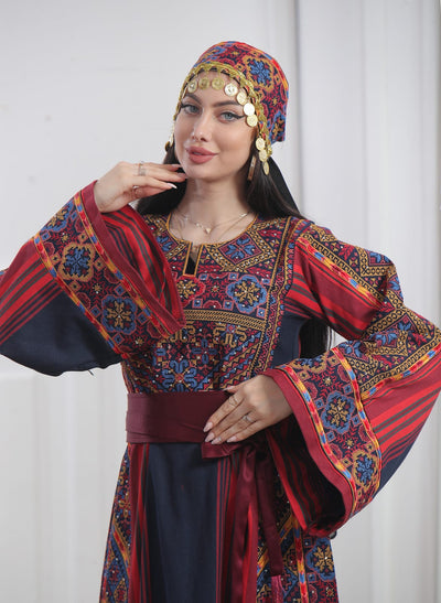 New Majdalawi - High Quality Traditional Embroidered Palestinian Thobe