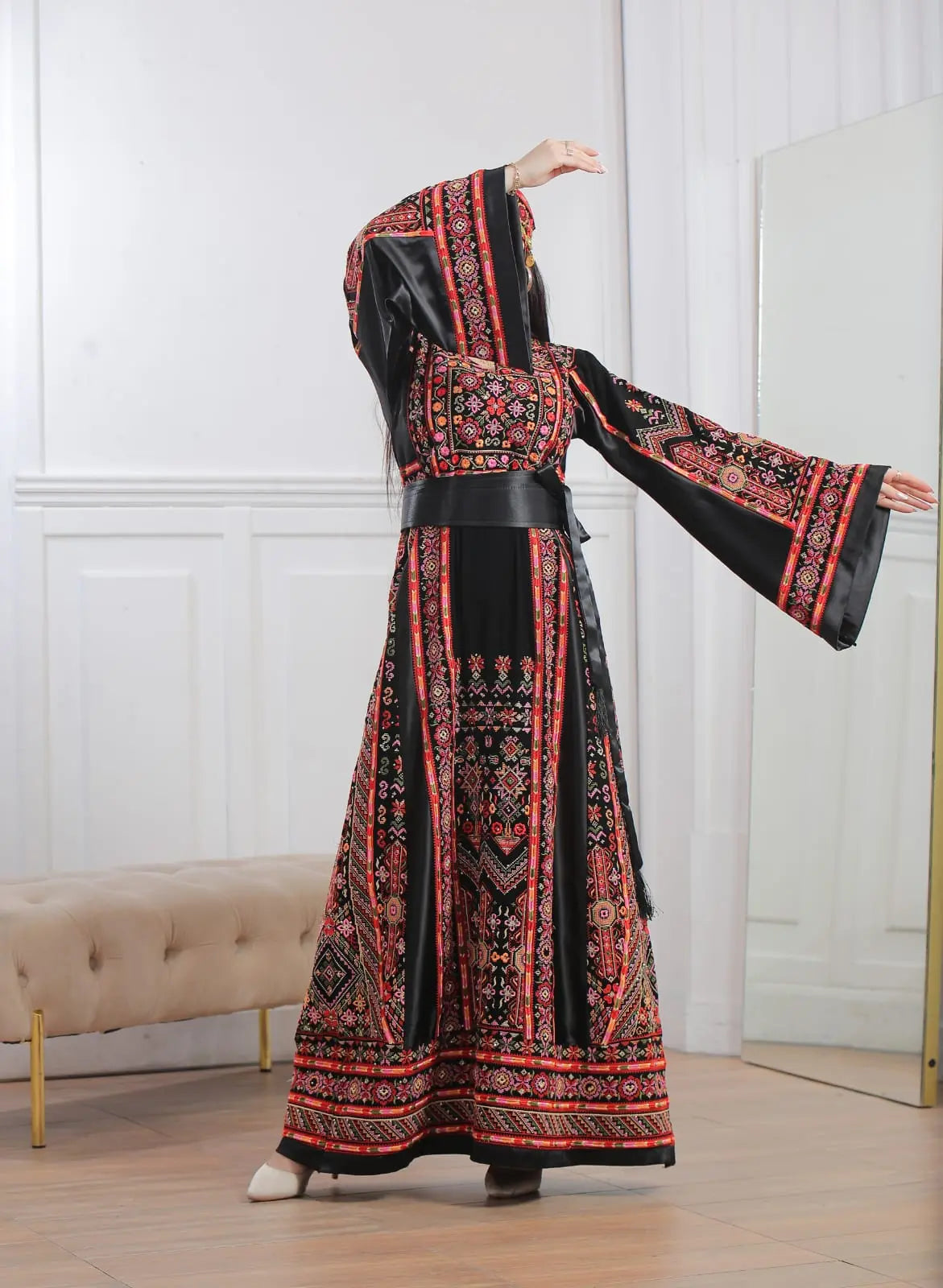 Ray Of Ramallah - High Quality Traditional Embroidered Palestinian Thobe - JPK Traditions