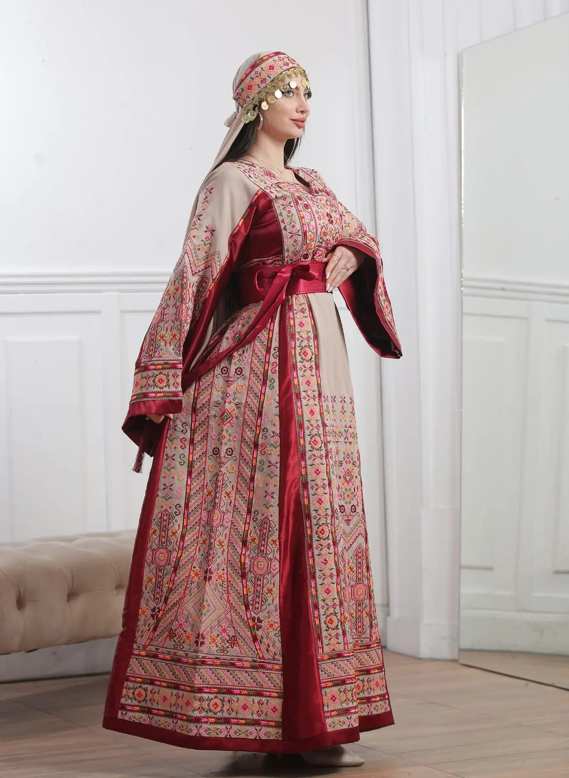 Ray Of Ramallah - High Quality Traditional Embroidered Palestinian Thobe - JPK Traditions