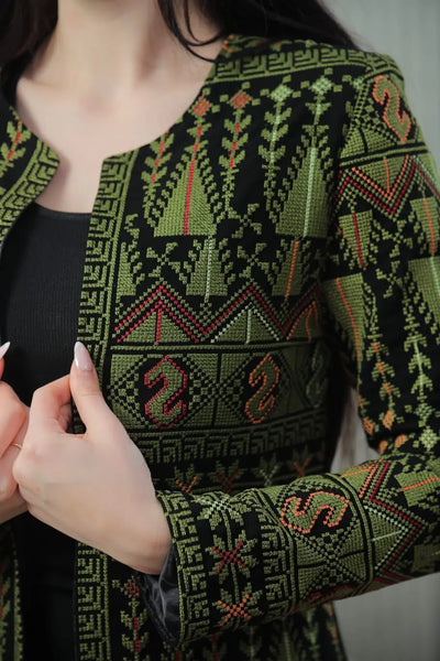 Embroidered Blazer/Jacket - Embroidered Palestinian jacket - JPK Traditions