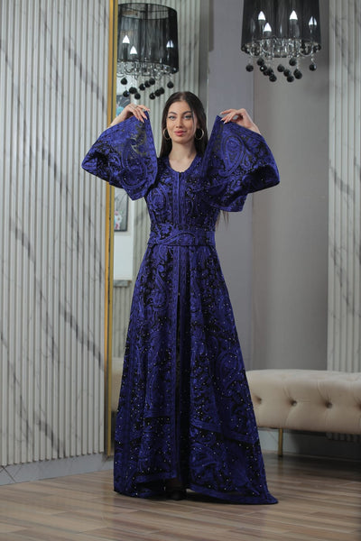 Ray Of Beit Jala- High Quality Traditional Embroidered Palestinian Kaftan