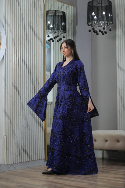 Ray Of Beit Jala- High Quality Traditional Embroidered Palestinian Kaftan