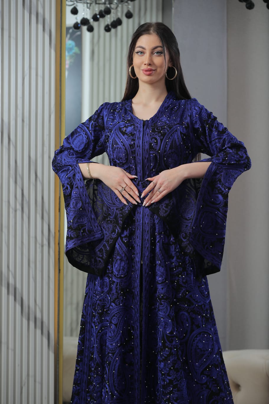 Ray Of Beit Jala- High Quality Traditional Embroidered Palestinian Kaftan