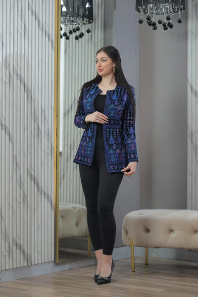 Embroidered Blazer/Jacket - Embroidered Palestinian jacket - JPK Traditions