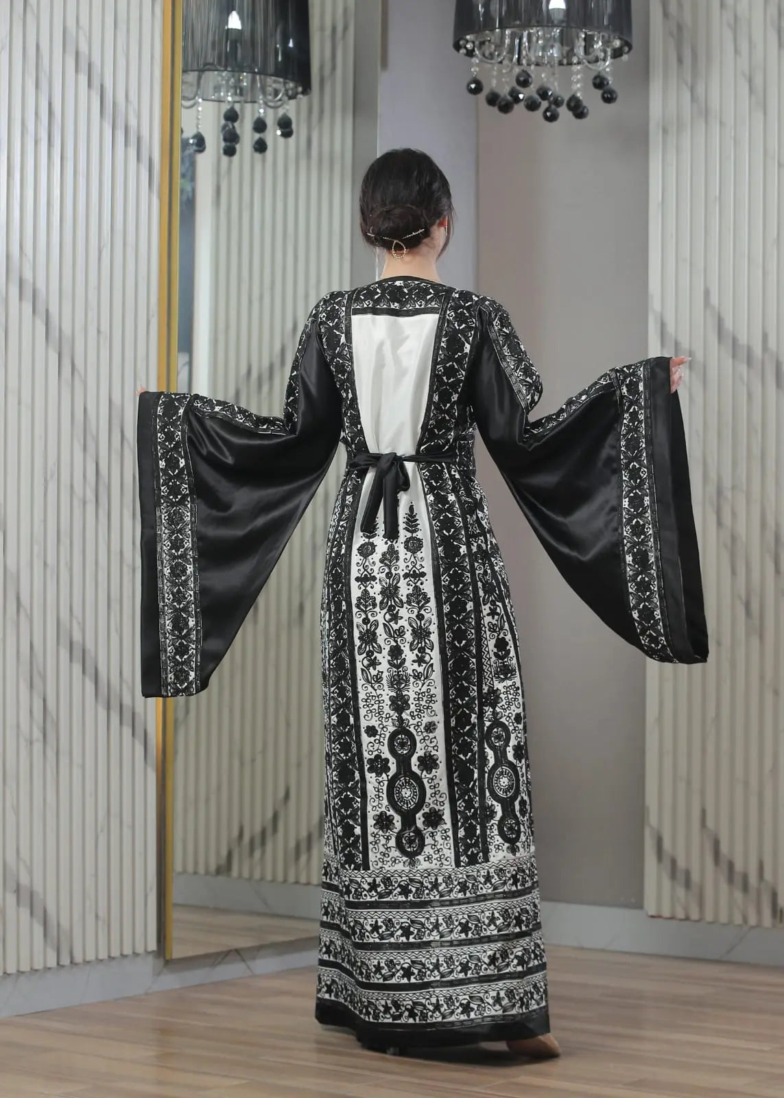 Blooms Of Ramallah - High Quality Embroidered Palestinian style Thobe - JPK Traditions