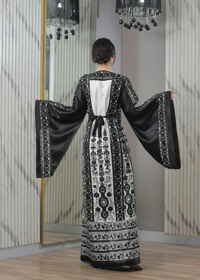 Blooms Of Ramallah - High Quality Embroidered Palestinian style Thobe - JPK Traditions