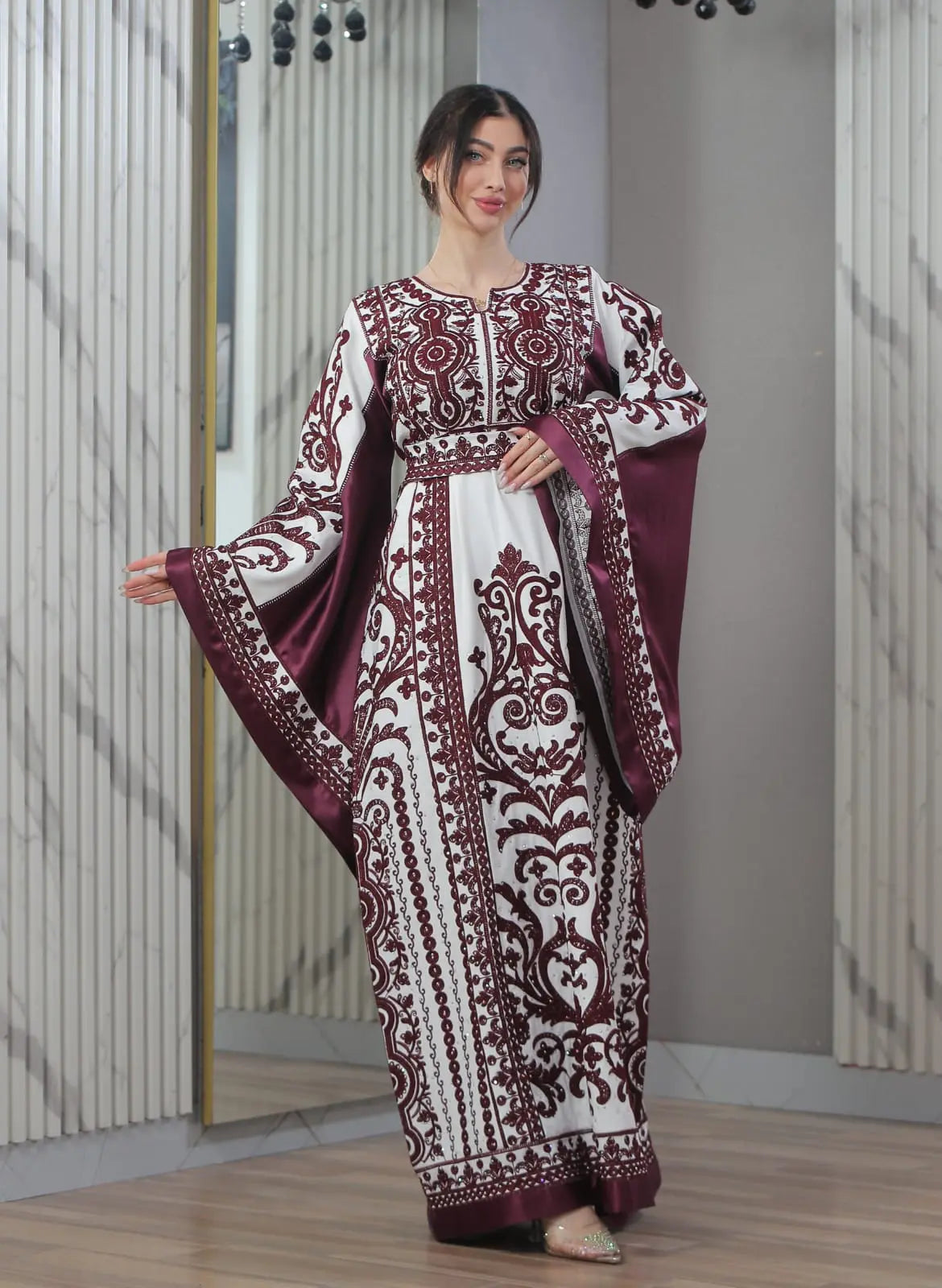 Blooms Of Beit Jala - High Quality Embroidered Palestinian style Thobe - JPK Traditions