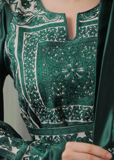 Blooms Of Ramallah - High Quality Embroidered Palestinian style Thobe - JPK Traditions