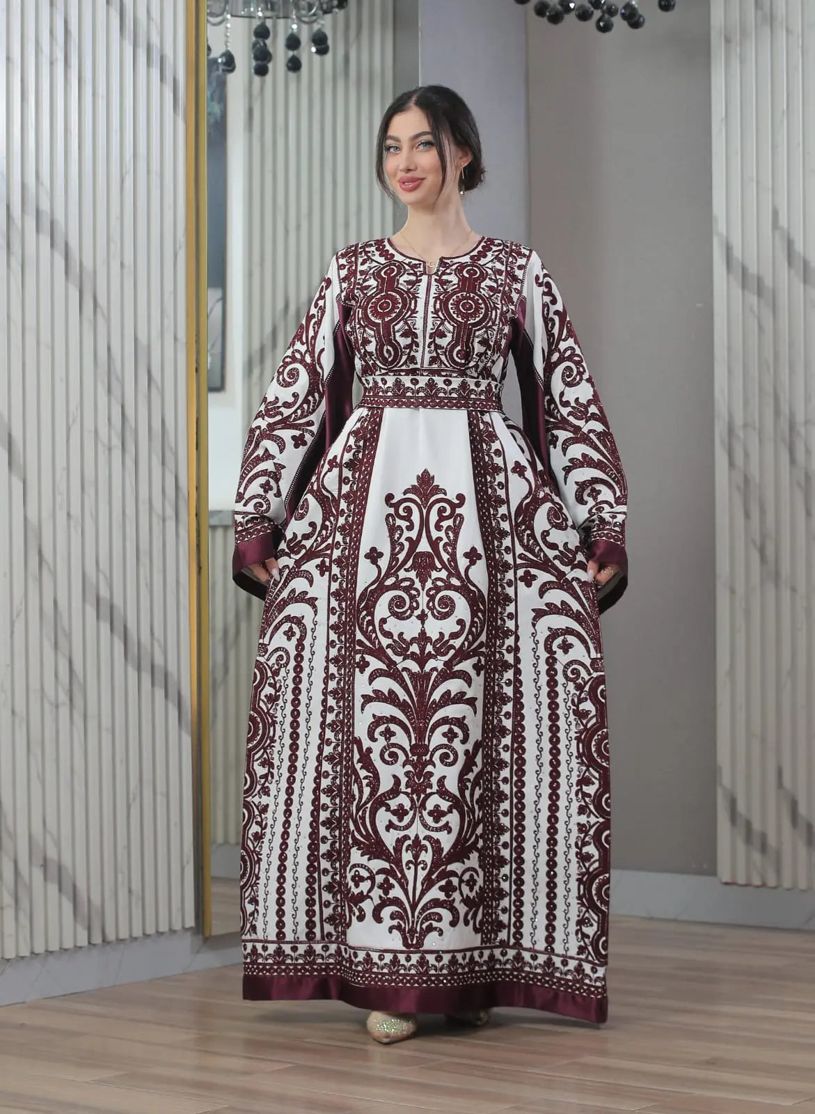 Blooms Of Beit Jala - High Quality Embroidered Palestinian style Thobe - JPK Traditions
