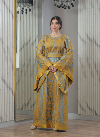 Blooms Of Beit Jala - High Quality Embroidered Palestinian style Thobe - JPK Traditions