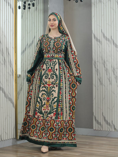 Ray Of Gaza 2 - High Quality Traditional Embroidered Palestinian Thobe