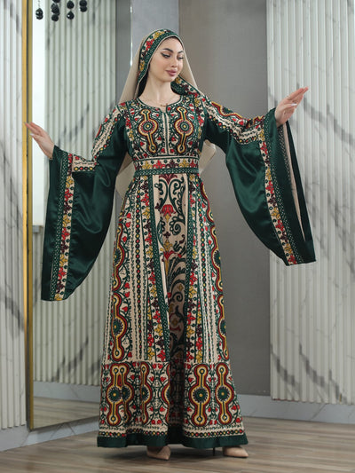 Ray Of Gaza 2 - High Quality Traditional Embroidered Palestinian Thobe