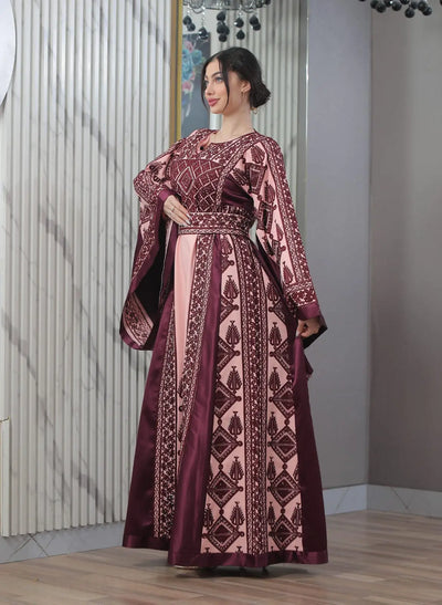 Blooms Of Safad - High Quality Embroidered Palestinian style Thobe - JPK Traditions
