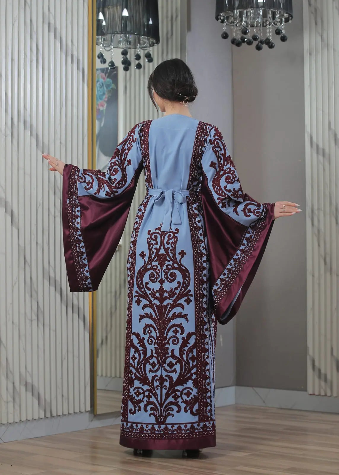 Blooms Of Beit Jala - High Quality Embroidered Palestinian style Thobe - JPK Traditions