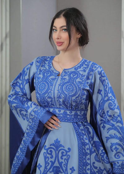 Blooms Of Beit Jala - High Quality Embroidered Palestinian style Thobe - JPK Traditions