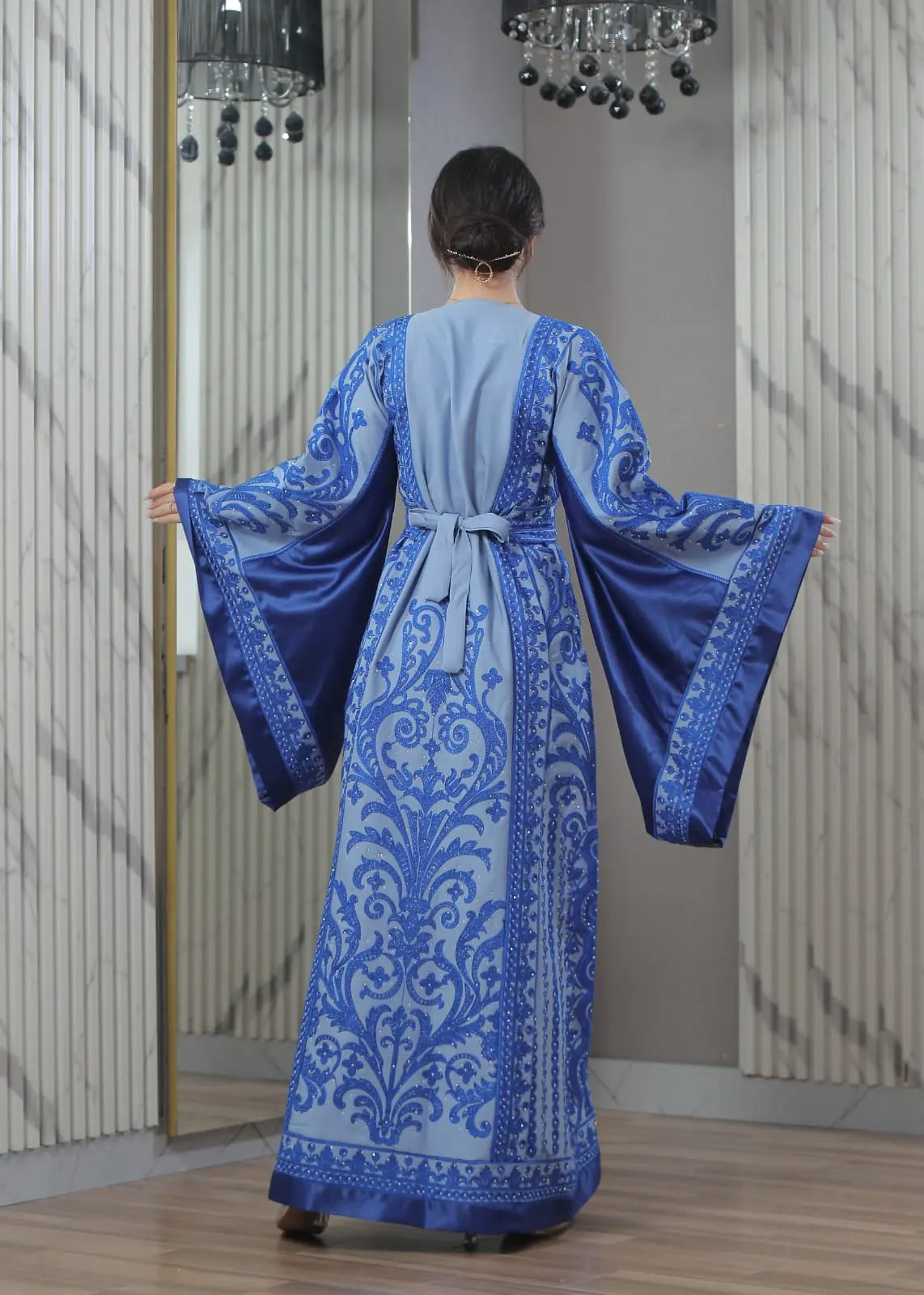 Blooms Of Beit Jala - High Quality Embroidered Palestinian style Thobe - JPK Traditions