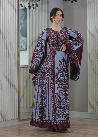 Blooms Of Beit Jala - High Quality Embroidered Palestinian style Thobe - JPK Traditions