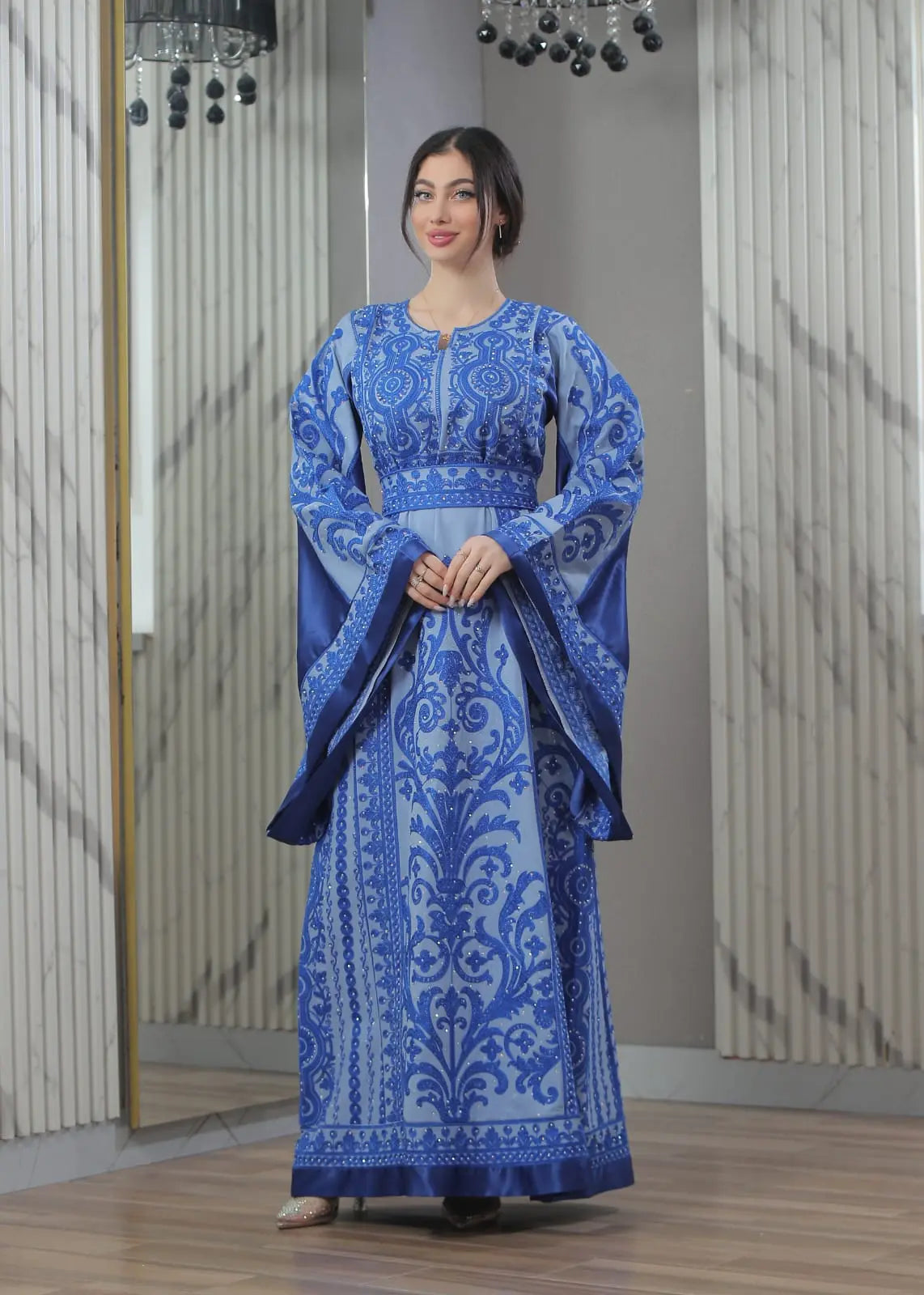 Blooms Of Beit Jala - High Quality Embroidered Palestinian style Thobe - JPK Traditions