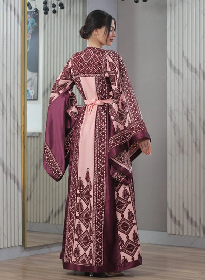 Blooms Of Safad - High Quality Embroidered Palestinian style Thobe - JPK Traditions