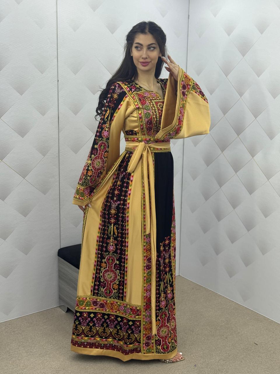 Jerusalem Spirit 2 - High Quality Embroidered Palestinian style Thobe