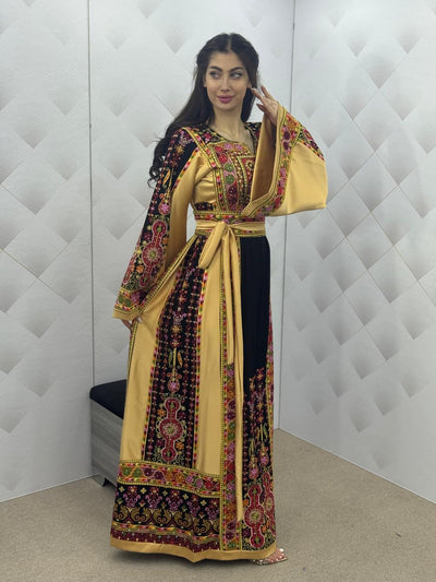 Jerusalem Spirit 2 - High Quality Embroidered Palestinian style Thobe