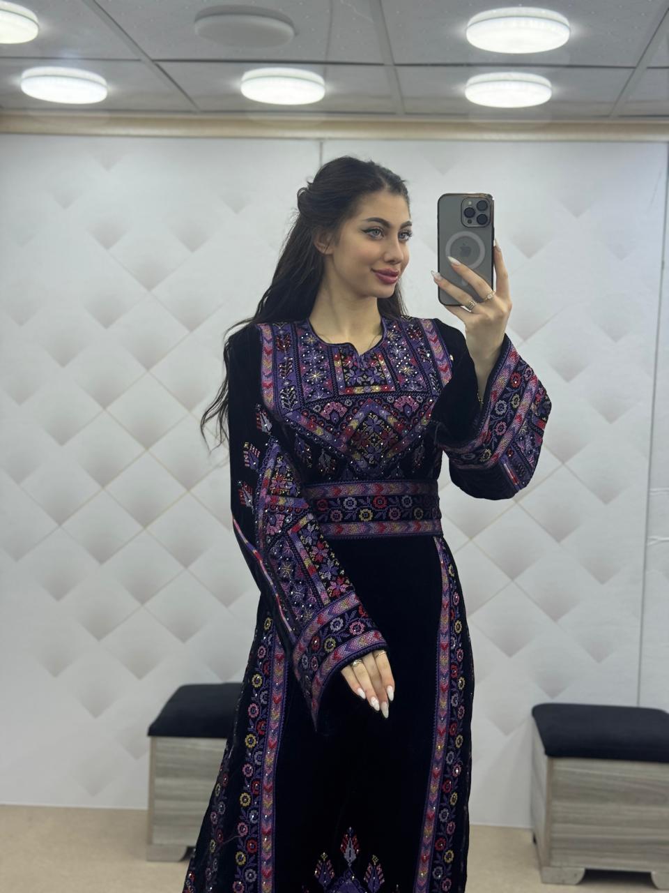 Viola - High Quality Embroidered Palestinian style Thobe