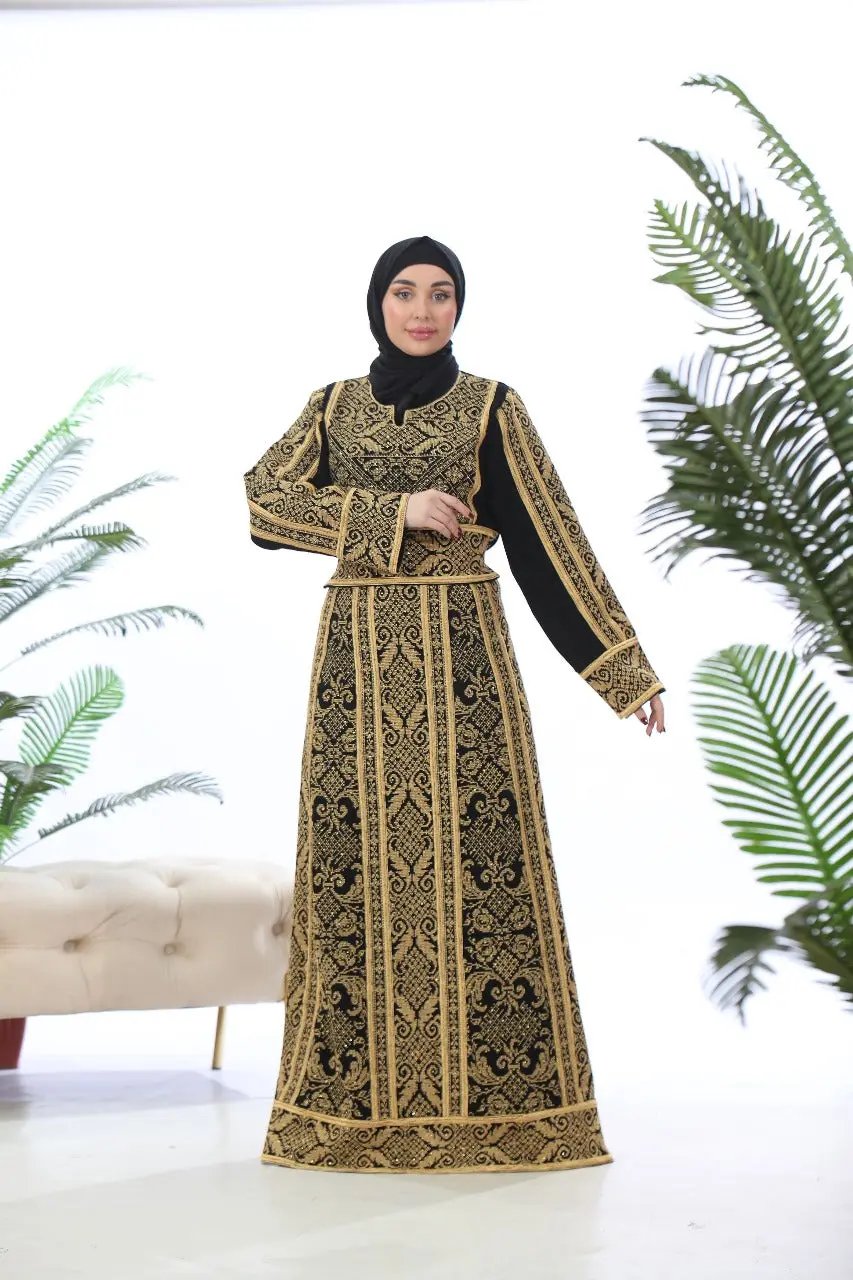 Moon Of Nablus - High Quality Embroidered Palestinian style Thobe - JPK Traditions