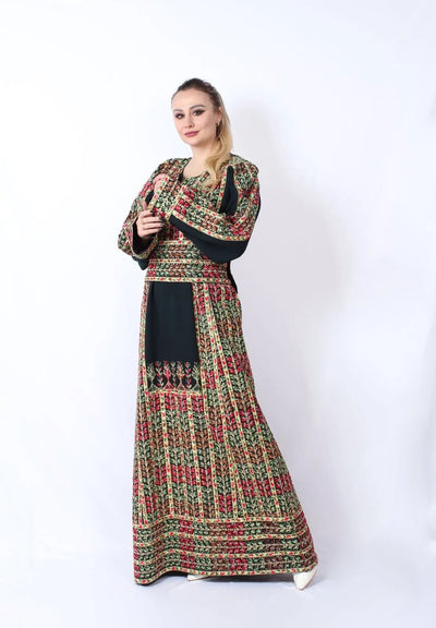 Moon Of Akka - High Quality Embroidered Palestinian style Thobe - JPK Traditions