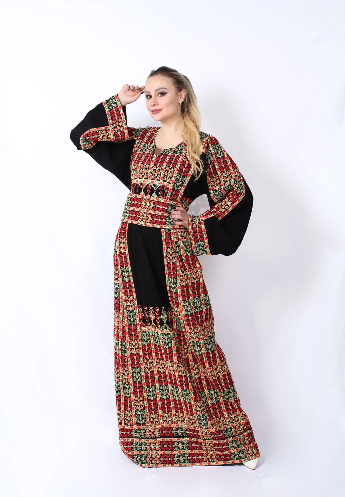 Moon Of Akka - High Quality Embroidered Palestinian style Thobe - JPK Traditions