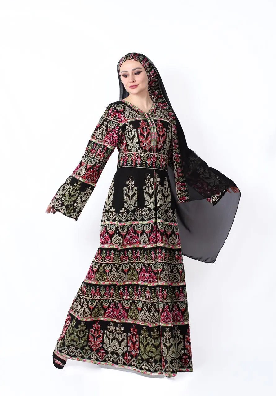 Moon Of Silwan - High Quality Embroidered Palestinian style Thobe - JPK Traditions