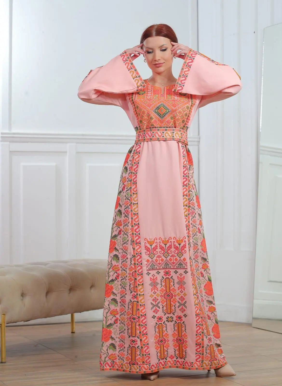 Safad Threads - High Quality Embroidered Palestinian style Thobe - JPK Traditions