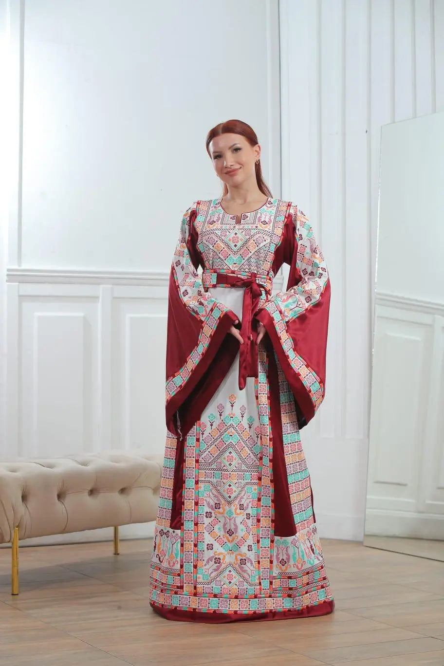 Hebron Threads - High Quality Embroidered Palestinian style Thobe - JPK Traditions