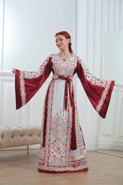 Hebron Threads - High Quality Embroidered Palestinian style Thobe - JPK Traditions