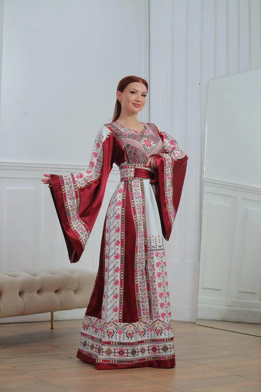 Ramallah Threads - High Quality Embroidered Palestinian style Thobe - JPK Traditions