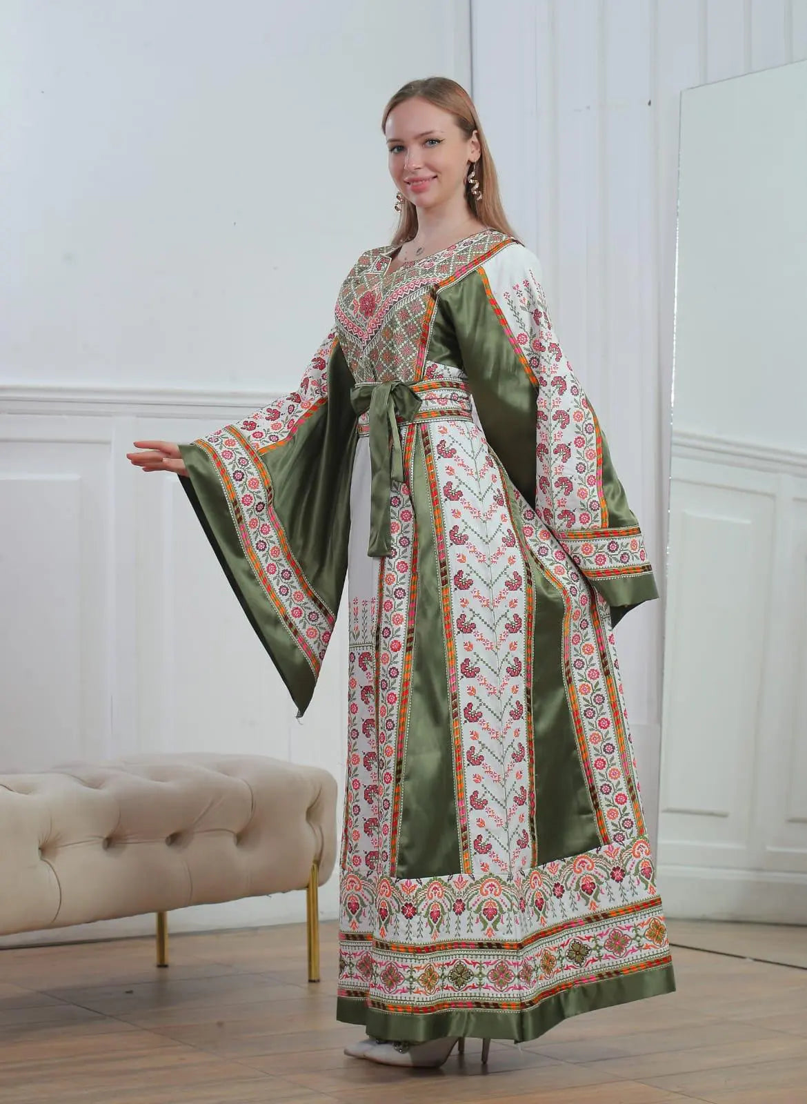 Ramallah Threads - High Quality Embroidered Palestinian style Thobe - JPK Traditions