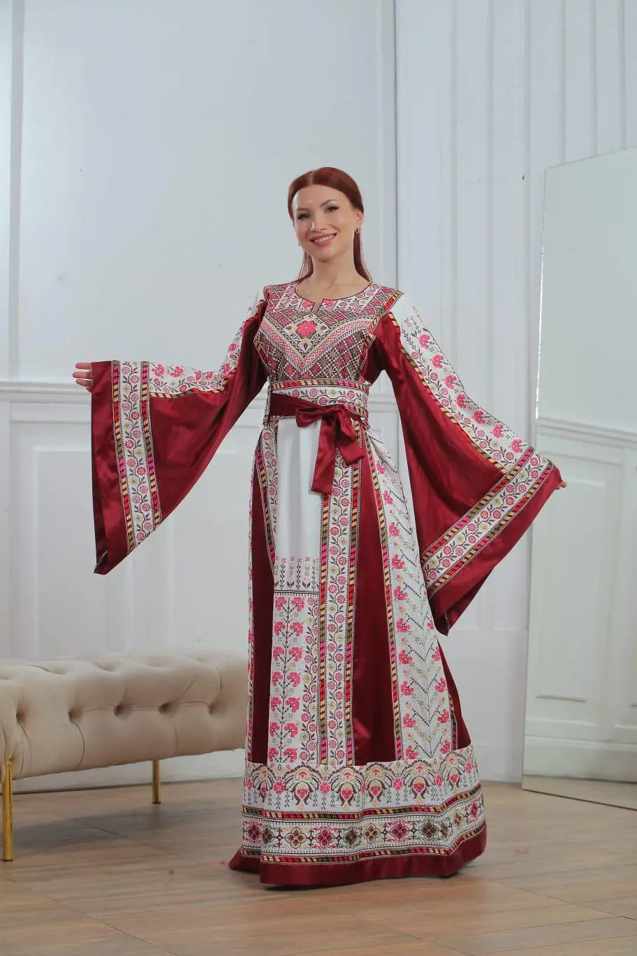 Ramallah Threads - High Quality Embroidered Palestinian style Thobe - JPK Traditions