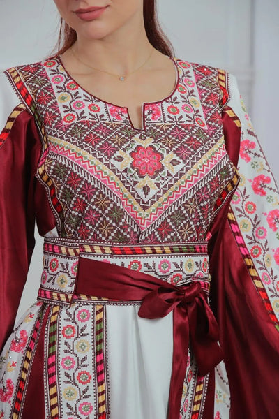 Ramallah Threads - High Quality Embroidered Palestinian style Thobe - JPK Traditions
