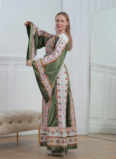 Ramallah Threads - High Quality Embroidered Palestinian style Thobe - JPK Traditions