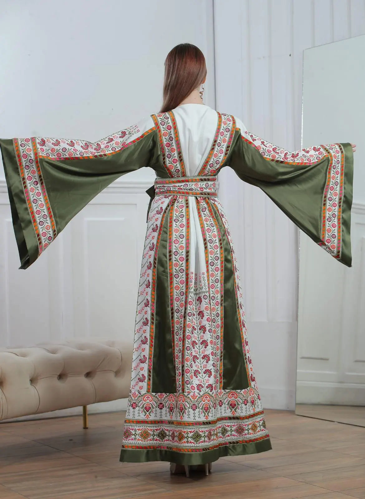 Ramallah Threads - High Quality Embroidered Palestinian style Thobe - JPK Traditions
