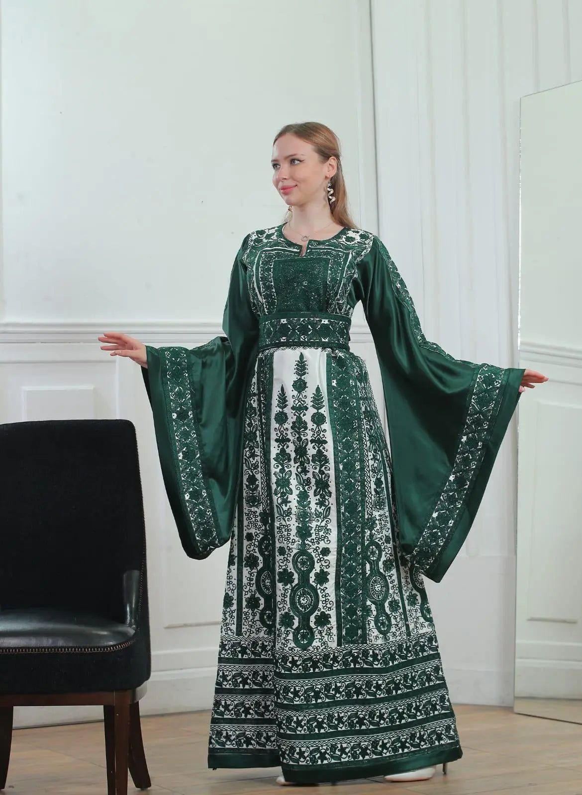 Beit Jala Threads - High Quality Embroidered Palestinian style Thobe - JPK Traditions